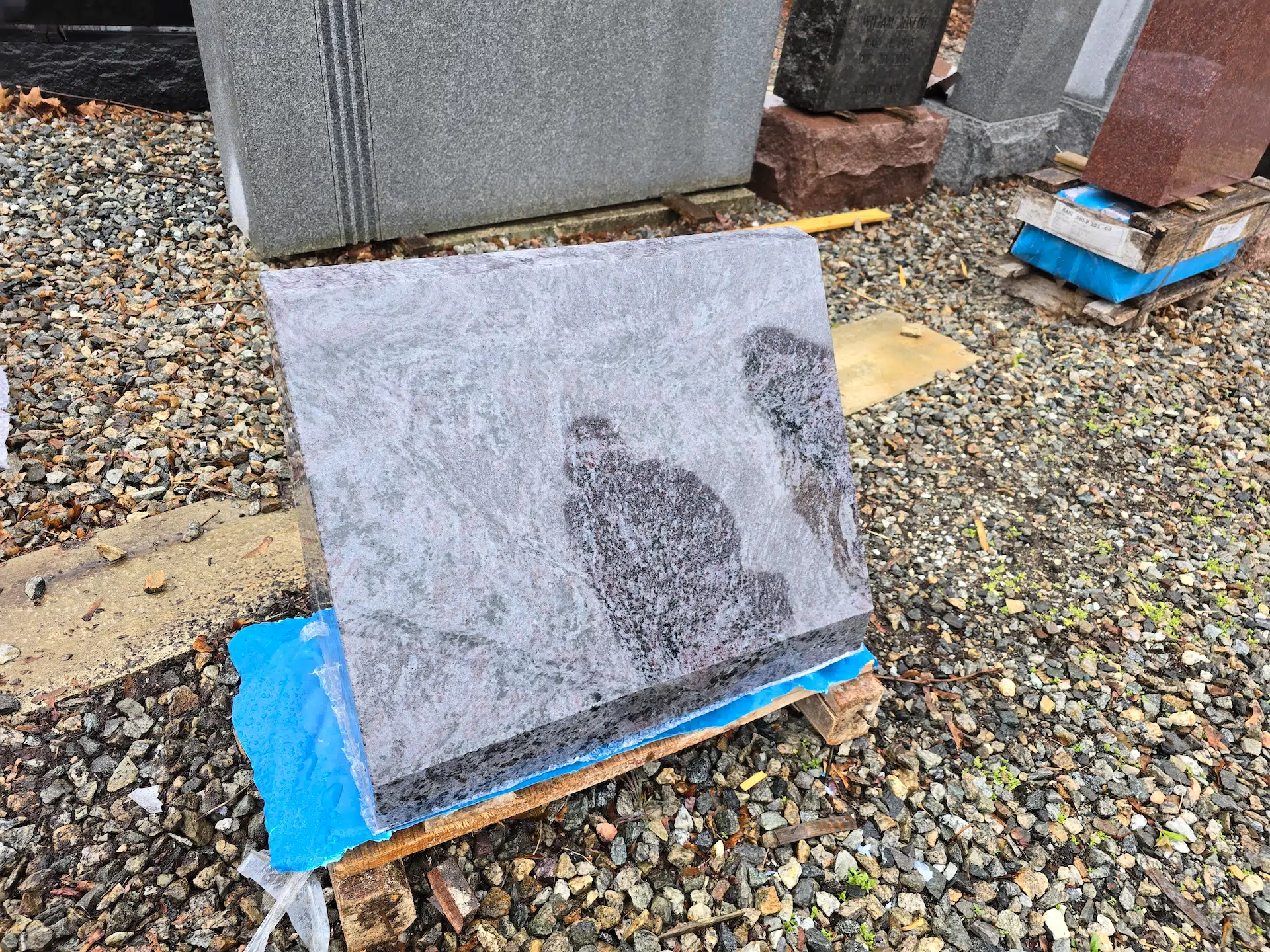 Granite Memorial Bench hand-carved by Memorial Bench Store in NJ — image 2